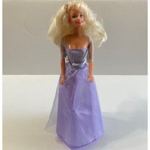 Genuine Vintage Chiffon Purple Evening Gown , Ballroom Dancing, Barbie Dress